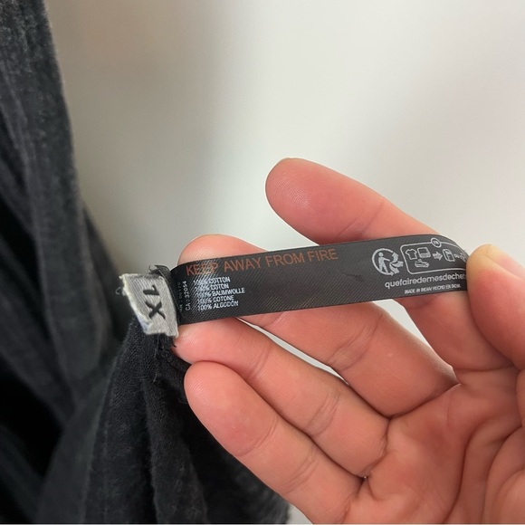 ANTHROPOLOGIE The Teagan Smocked Halter Dress Gauzy Cotton Washed Black Dress XL - Picture 7 of 8